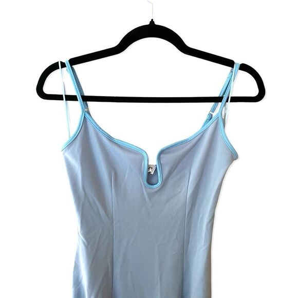 Superdown Ruby Maxi Dress pale blue bustier stretch slip Revolve NWT XS S - Picture 5 of 11